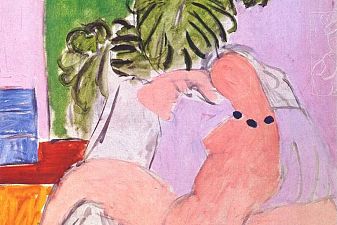 Nude in Armchair and Foliage