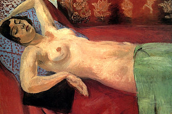 Nude With a Green Shawl
