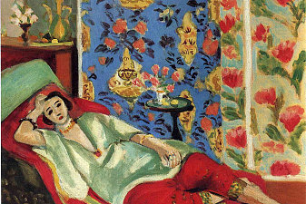 Odalisque in red trousers
