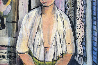 Reader on a Black Background