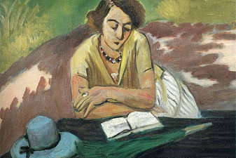 Reading Woman with Parasol