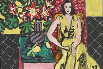 Seated Woman with a Vase of Amaryllis