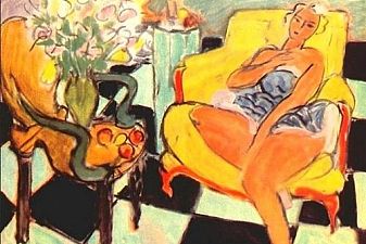 Seated Woman with Flower