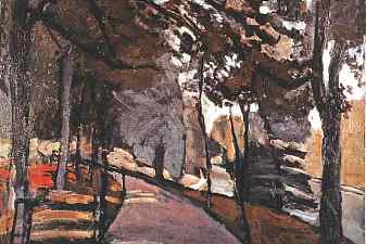 The path in the Bois de Boulogne