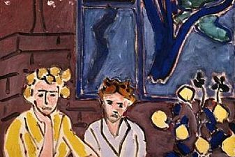 Two Girls, Blue Window