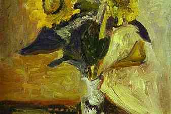 Vase of Sunflowers