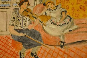 Violinist and Young Girl