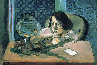 Woman Before a Fish Bowl