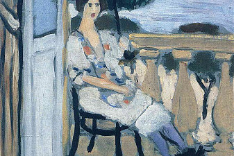 Woman holding umbrella