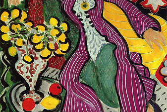 Woman in a Purple Coat