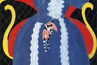 Woman in Blue, or The Large Blue Robe and Mimosas