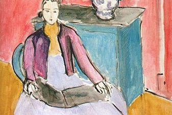 Woman in Pink Interior