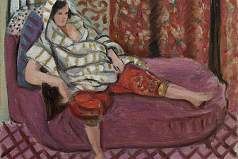 Woman on Rose Divan