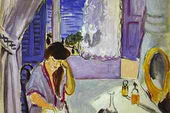 Woman Reading at a Dressing Table (Interieur, Nice)