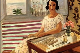 Woman Seated at Her Dressing Table