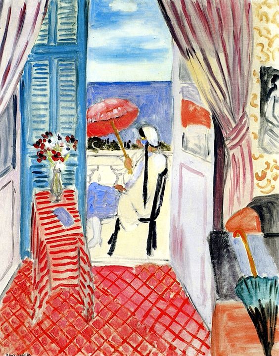 Woman with a Red Umbrella