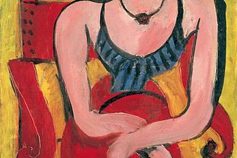 Woman with Blue Bodice