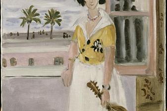 Woman with mandolin