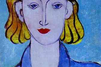 Young Woman in a Blue Blouse (Portrait of L.N. Delektorskaya)