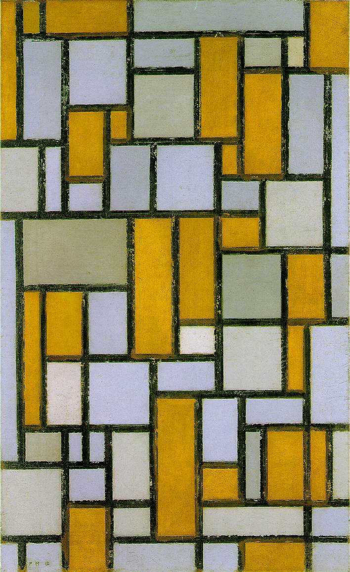 Composition with Gray and Light Brown 