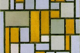 Composition with Gray and Light Brown