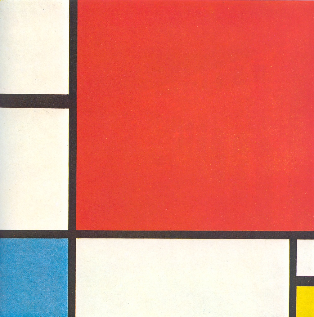 Composition with Red,  Blue and Yellow 