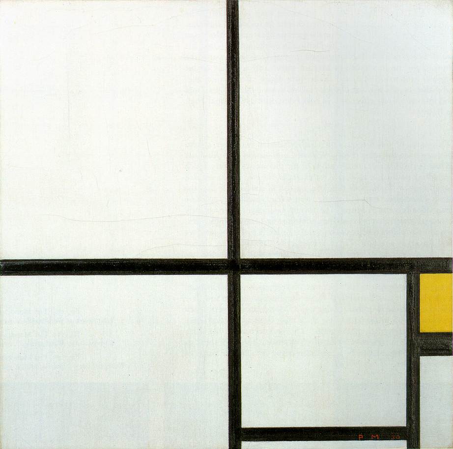 Composition with yellow patch 
