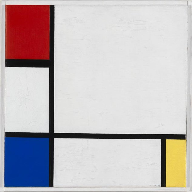 Composition No. IV, with Red, Blue and Yellow 