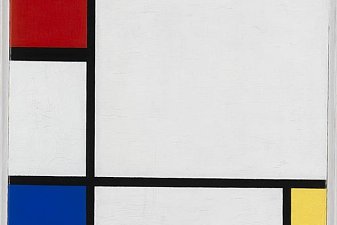 Composition No. IV, with Red, Blue and Yellow