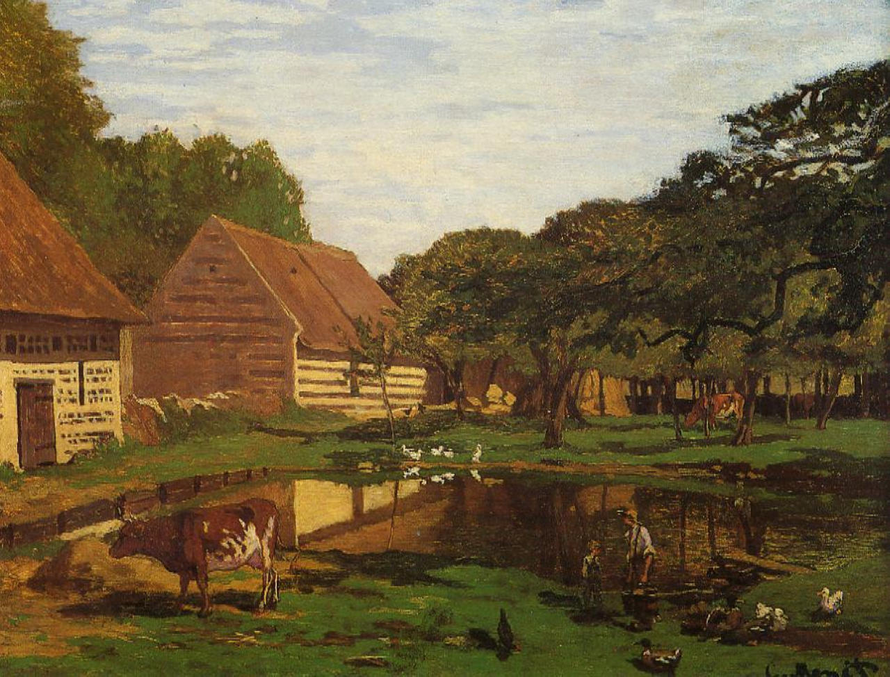 A Farmyard in Normandy 