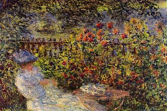 Alice Hoschede in the Garden