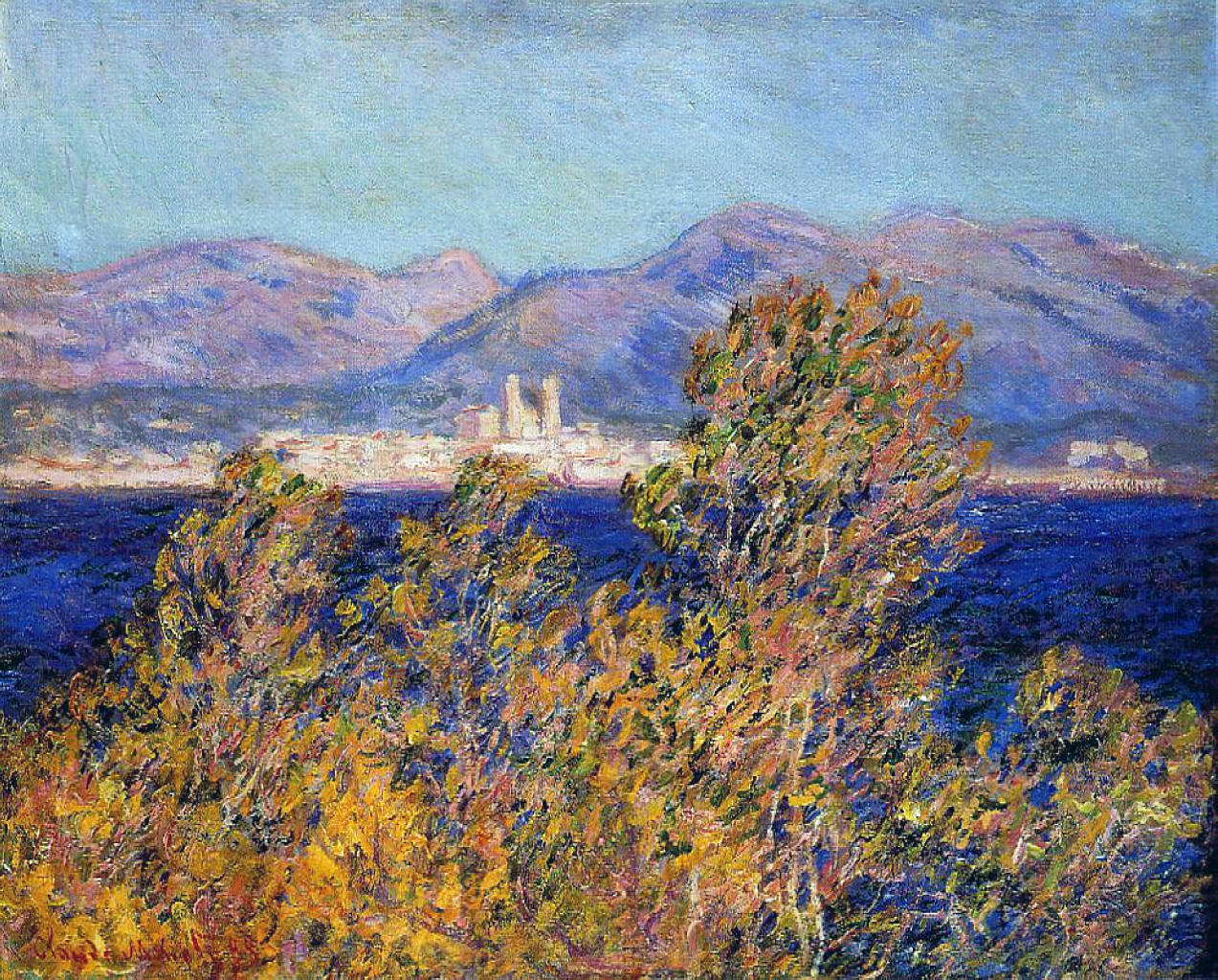 Antibes Seen from the Cape, Mistral Wind 