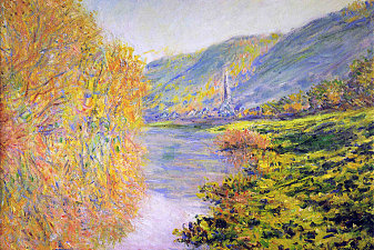 Banks of the Seine at Jeufosse, Autumn