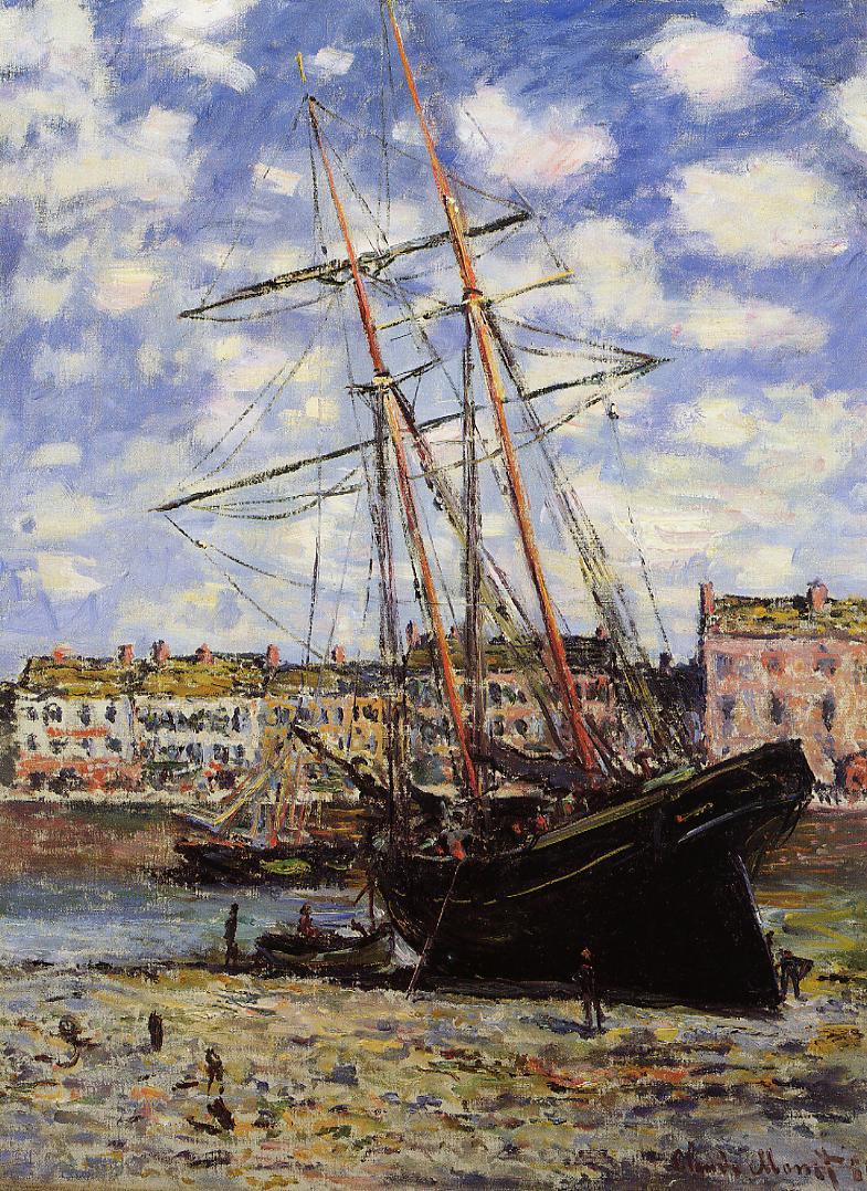 Boat at Low Tide at Fecamp 