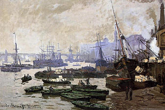Boats in the Pool of London