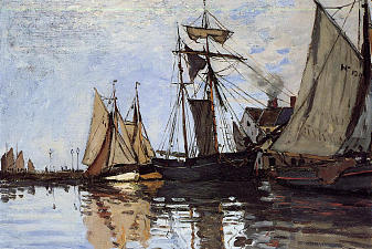 Boats in the Port of Honfleur