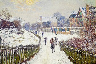 Boulevard Saint-Denis, Argenteuil, in Winter