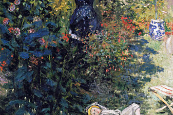 Camille and Jean Monet in the Garden at Argenteuil