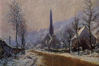 Church at Jeufosse, Snowy Weather
