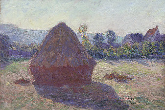 A Haystack in the Evening Sun