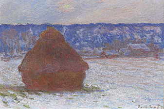 Stack of Wheat (Snow Effect, Overcast Day)