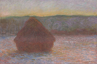 Stack of Wheat (Thaw, Sunset)