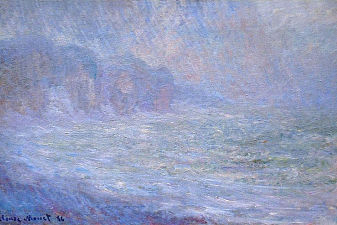 Cliffs at Pourville, Rain