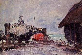Fishing Boats at Etretat