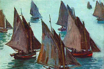 Fishing Boats, Calm Sea