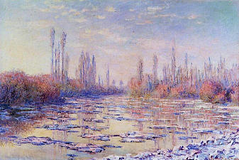 Floating Ice on the Seine