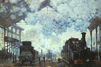 Gare St.-Lazare: Arrival of a Train