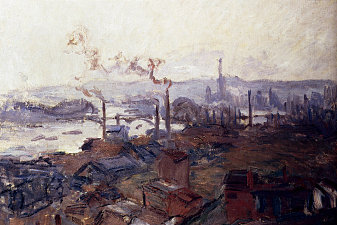 General View Of Rouen From St.Catherines Bank