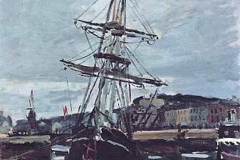 Stranded boat in Fecamp