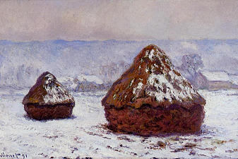 Grainstacks, Snow Effect